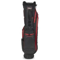 Titleist Players 4 Stadry Stand Bag -Golf Equipment Store titleist 2023 players 4 stadry stand bag black black red front itempicture