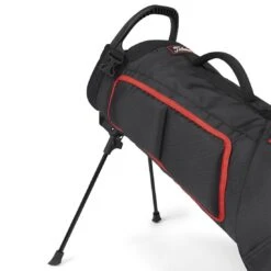 Titleist Premium Carry Bag -Golf Equipment Store titleist 2023 premium carry bag black black red legs itempicture