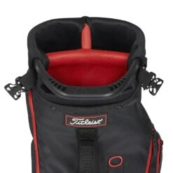 Titleist Premium Carry Bag -Golf Equipment Store titleist 2023 premium carry bag black black red top itempicture