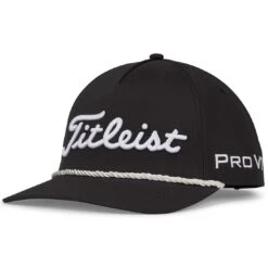 Titleist Tour Rope Hat -Golf Equipment Store titleist 2023 tour rope hat black white itempicture