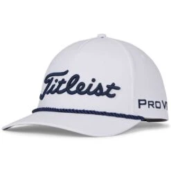 Titleist Tour Rope Hat -Golf Equipment Store titleist 2023 tour rope hat white navy itempicture