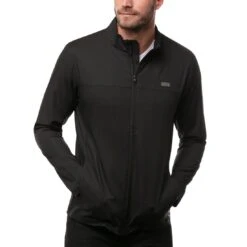 TravisMathew Crystal Cove 2.0 Jacket -Golf Equipment Store travismathew crystal cove 2 0 jacket black front itempicture