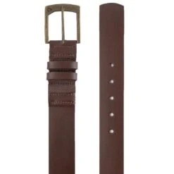 TravisMathew Jinx Leather Belt -Golf Equipment Store travismathew jinx leather belt black dark brown itempicture
