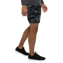 TravisMathew Leader Board Active Shorts 7 TravisMathew Leader Board Active Shorts -Golf Equipment Store travismathew leader board active shorts black side itempicture