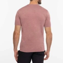 TravisMathew Scenic Vista Active Tee -Golf Equipment Store travismathew scenic vista active tee heather roan rogue back itempicture
