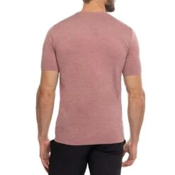 TravisMathew Scenic Vista Active Tee -Golf Equipment Store travismathew scenic vista active tee heather roan rogue backt itempicture