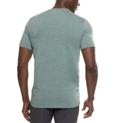 TravisMathew Scenic Vista Active Tee -Golf Equipment Store travismathew scenic vista active tee heather silver pine back itempicture
