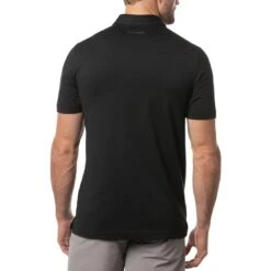 TravisMathew The Heater Polo -Golf Equipment Store travismathew the heater polo black back itempicture