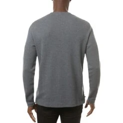 TravisMathew Cloud Waffle Crew -Golf Equipment Store travismathew waffle cloud crew vintage indigo back itempicture